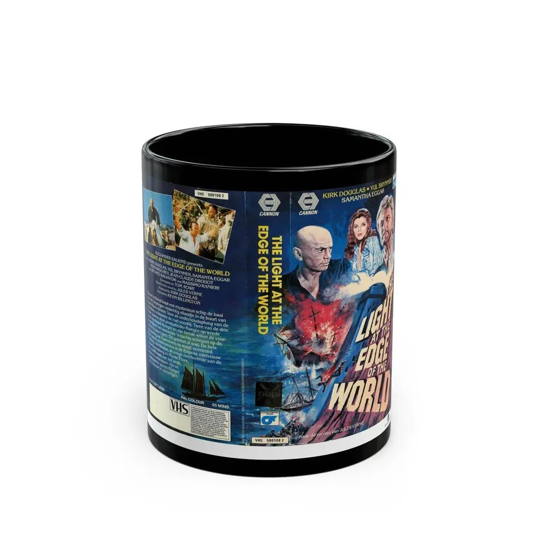 THE LIGHT AT THE EDGE OF THE WORLD (VHS COVER) - Black Coffee Mug 11oz - Go Mug Yourself