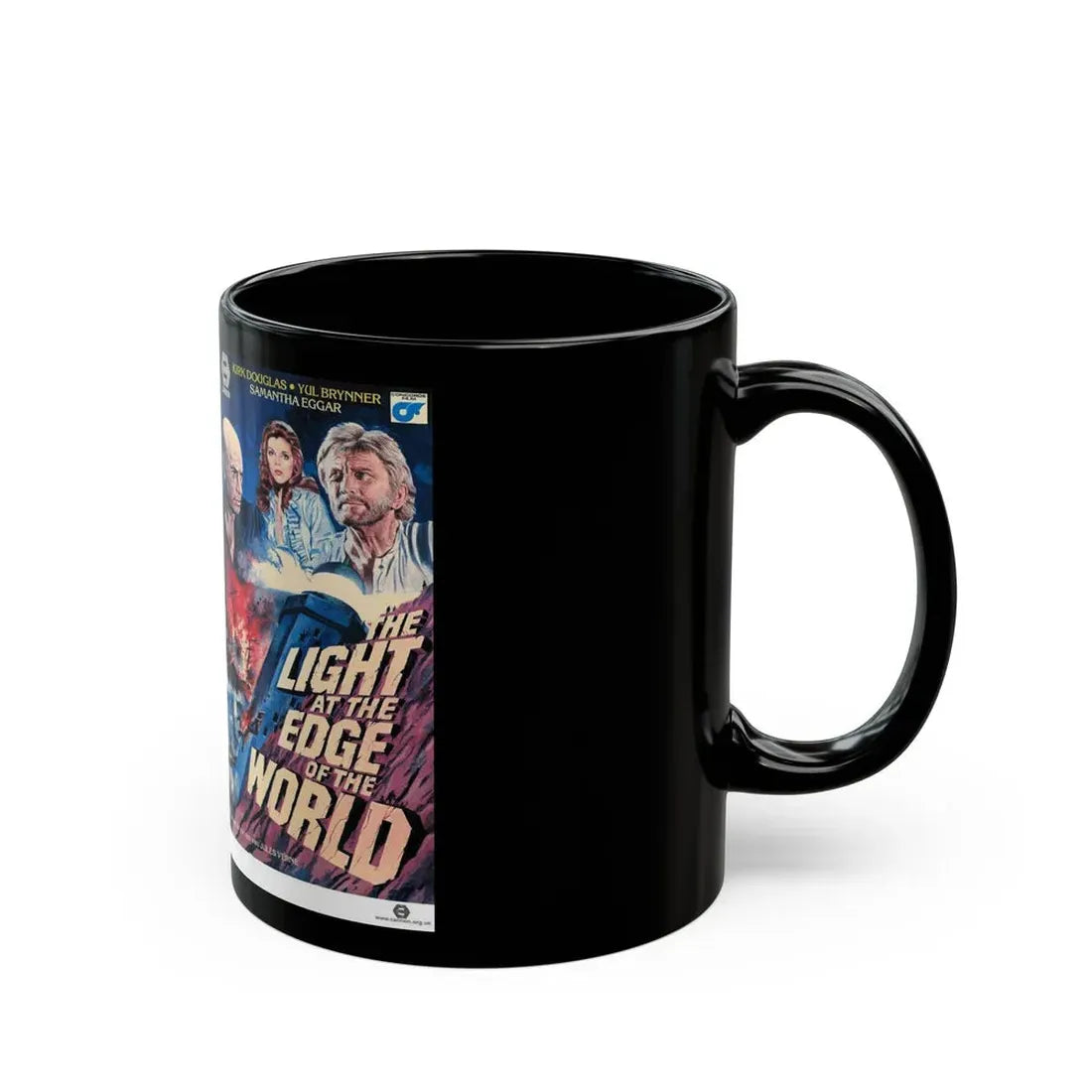 THE LIGHT AT THE EDGE OF THE WORLD (VHS COVER) - Black Coffee Mug - Go Mug Yourself
