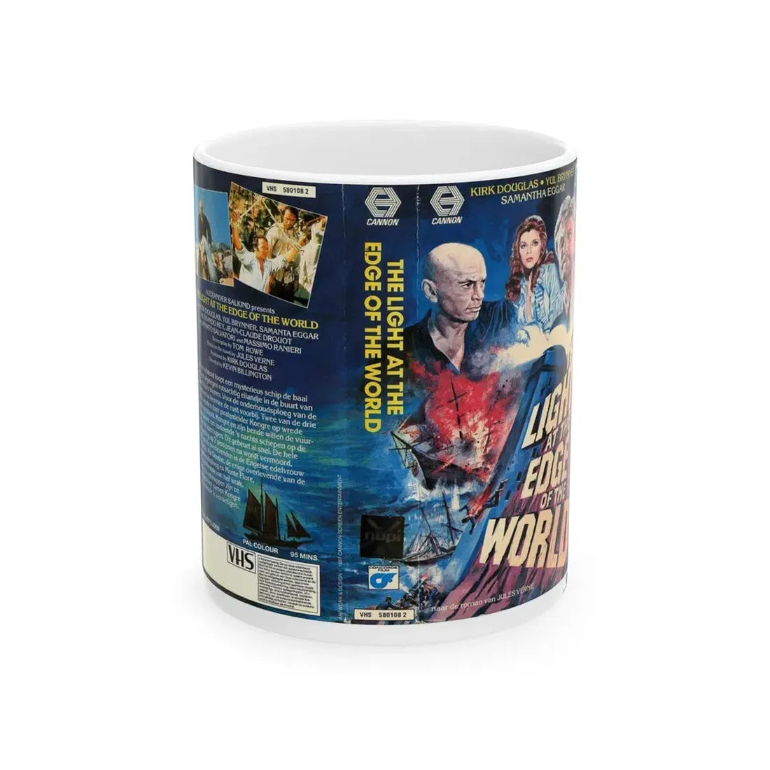 THE LIGHT AT THE EDGE OF THE WORLD (VHS COVER) - White Coffee Mug 11oz - Go Mug Yourself