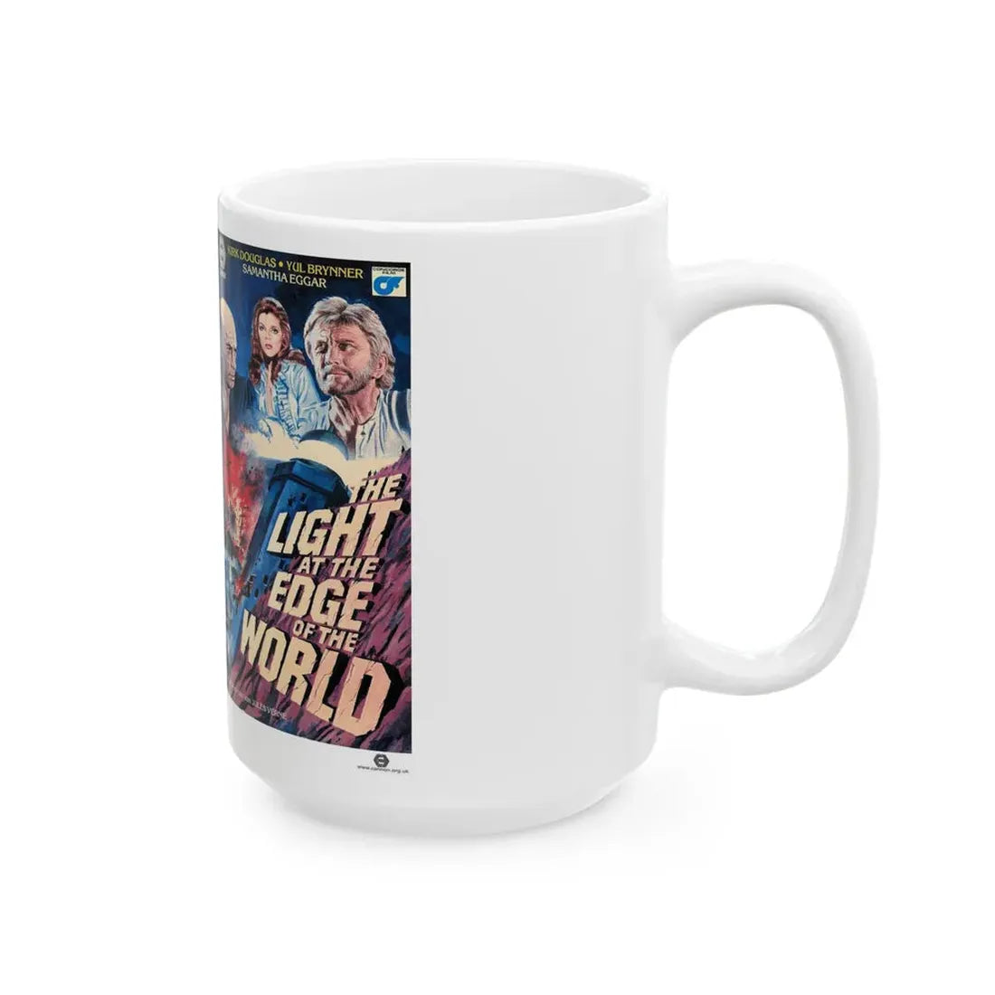 THE LIGHT AT THE EDGE OF THE WORLD (VHS COVER) - White Coffee Mug - Go Mug Yourself