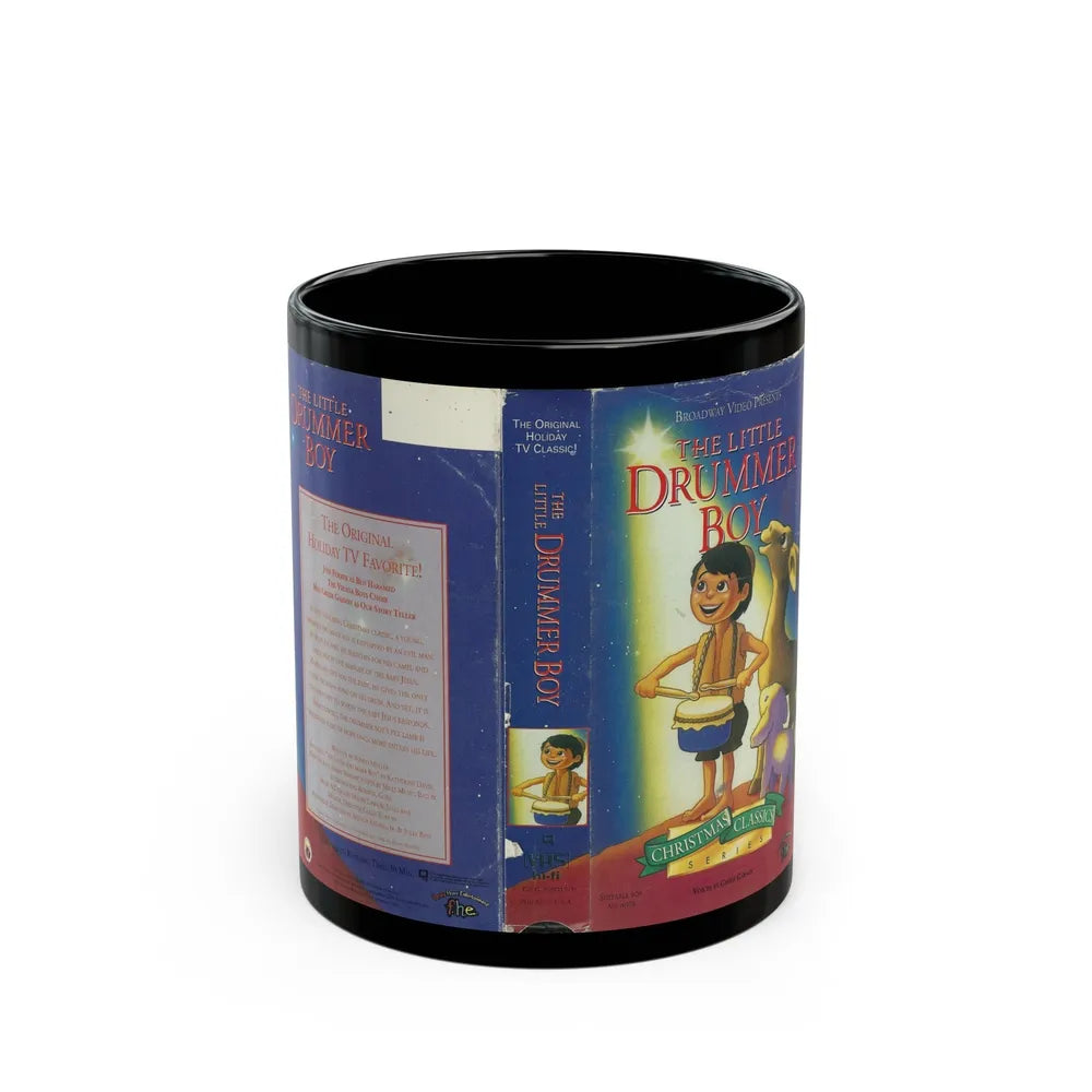 THE LITTLE DRUMMER BOY (VHS COVER) - Black Coffee Mug-11oz-Go Mug Yourself