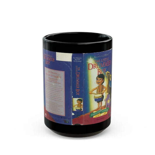 THE LITTLE DRUMMER BOY (VHS COVER) - Black Coffee Mug 15oz - Go Mug Yourself