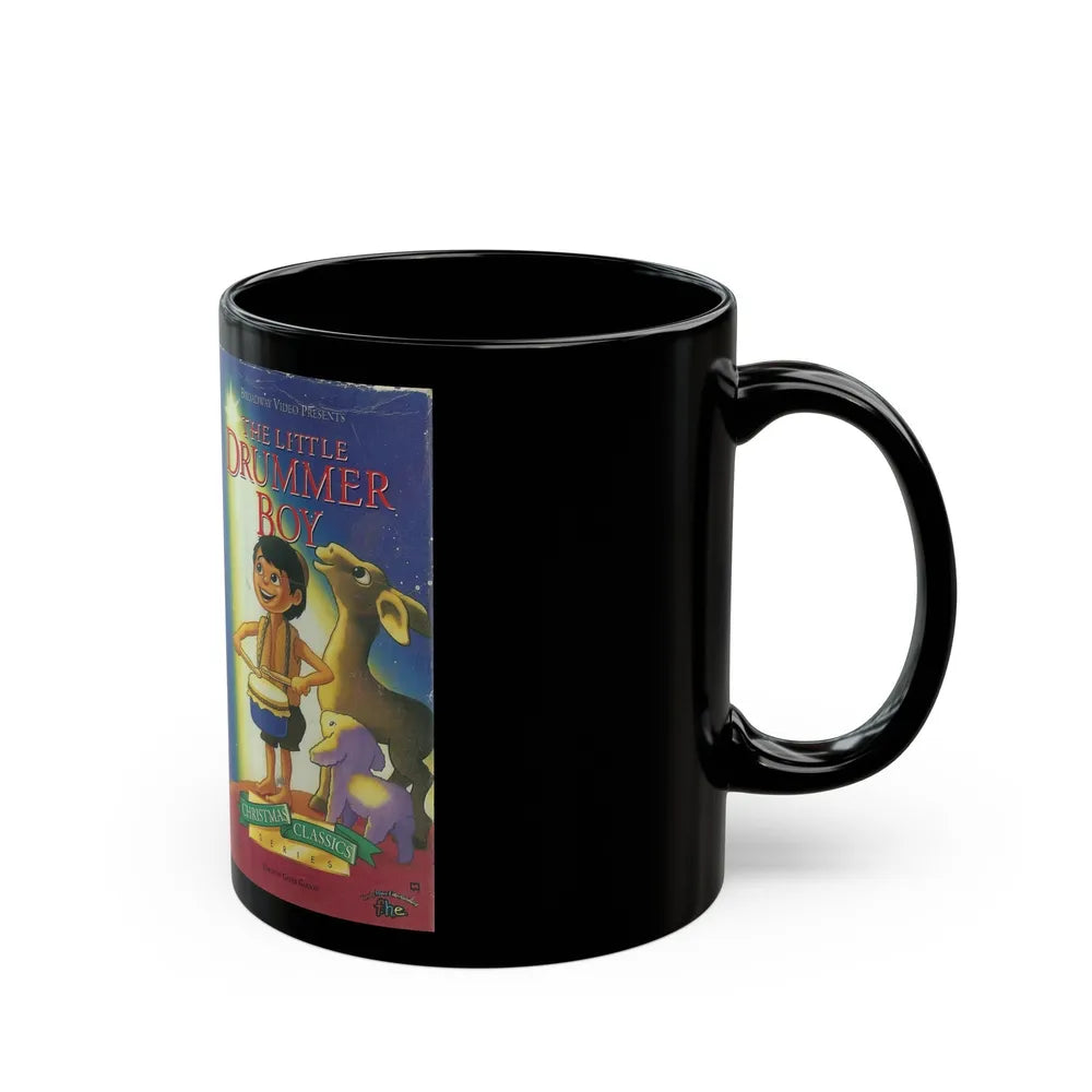 THE LITTLE DRUMMER BOY (VHS COVER) - Black Coffee Mug-Go Mug Yourself