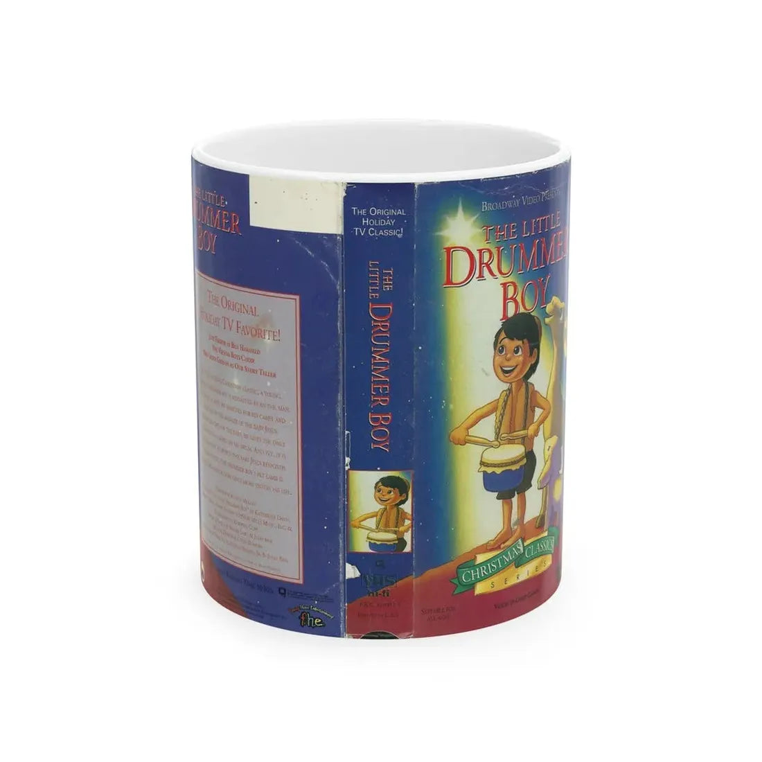 THE LITTLE DRUMMER BOY (VHS COVER) - White Coffee Mug 11oz - Go Mug Yourself