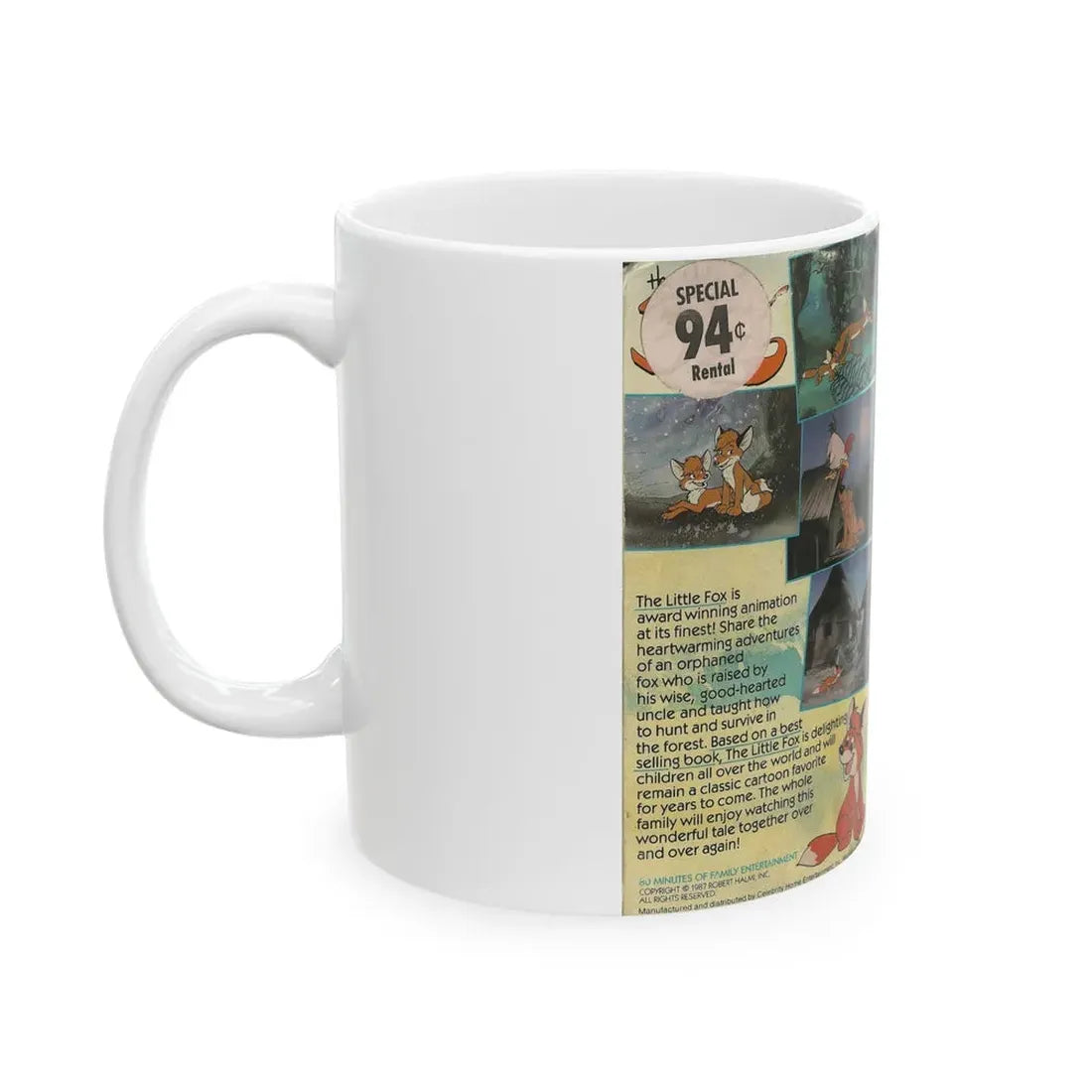 THE LITTLE FOX (VHS COVER) - White Coffee Mug - Go Mug Yourself