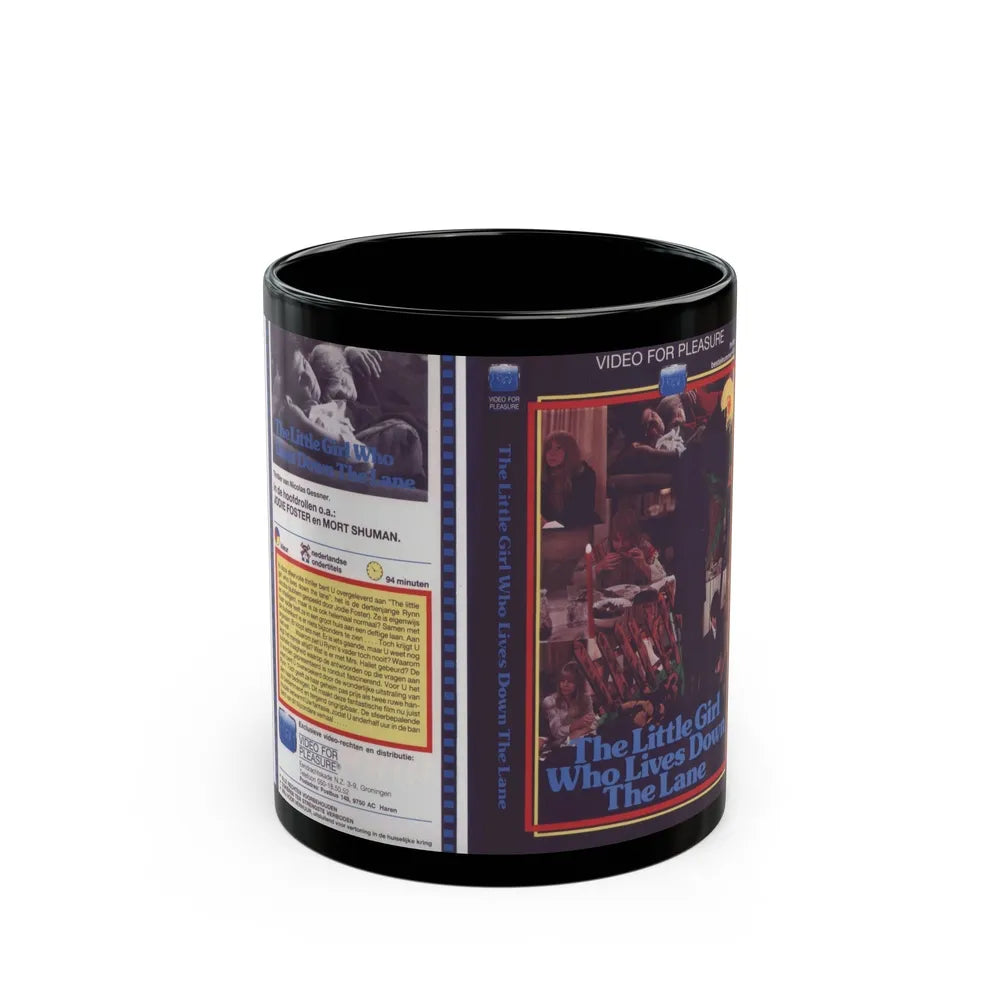 THE LITTLE GIRL WHO LIVES DOWN THE LANE (VHS COVER) - Black Coffee Mug-11oz-Go Mug Yourself