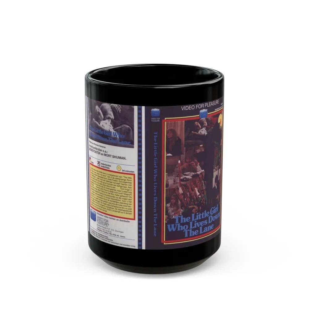 THE LITTLE GIRL WHO LIVES DOWN THE LANE (VHS COVER) - Black Coffee Mug-15oz-Go Mug Yourself