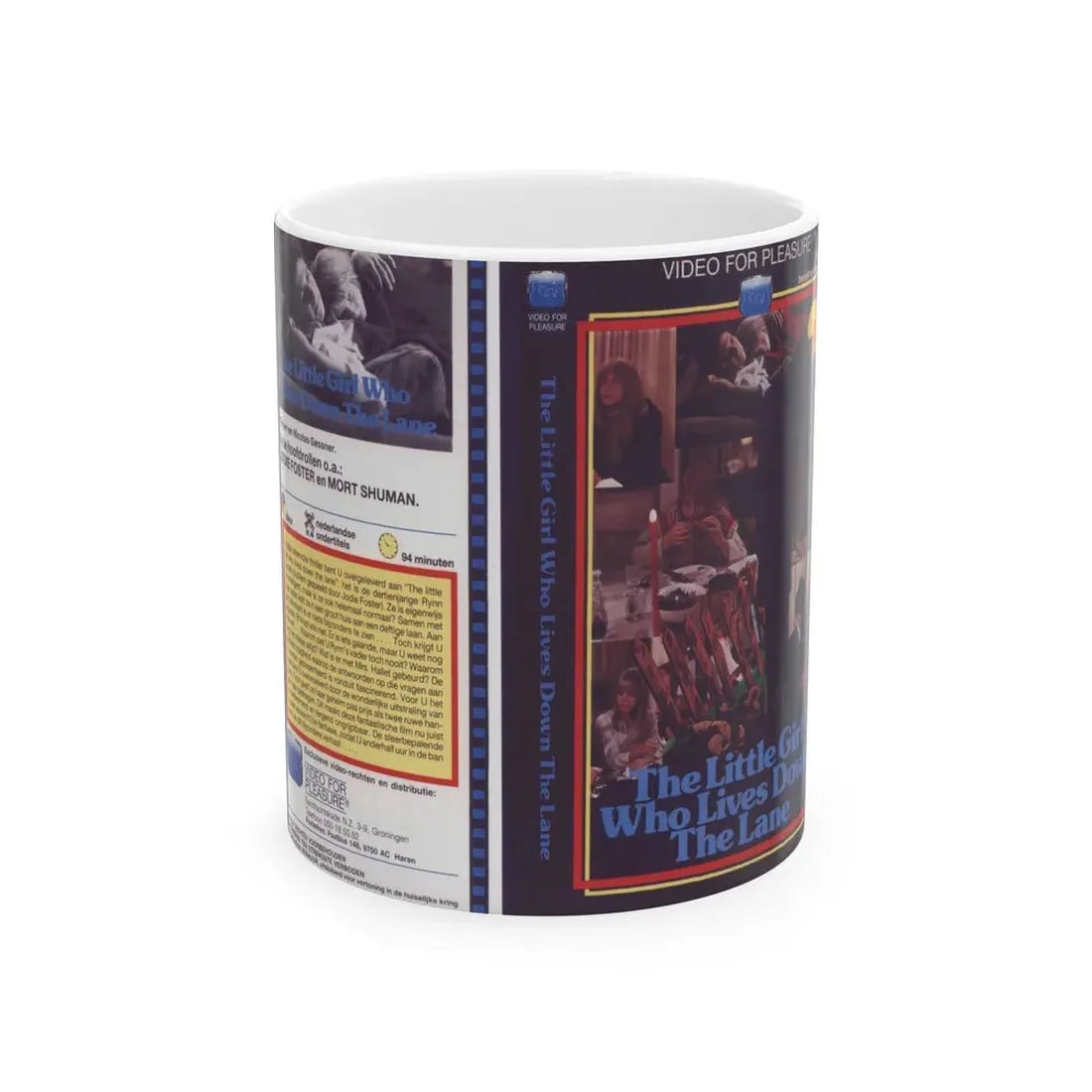 THE LITTLE GIRL WHO LIVES DOWN THE LANE (VHS COVER) - White Coffee Mug 11oz - Go Mug Yourself