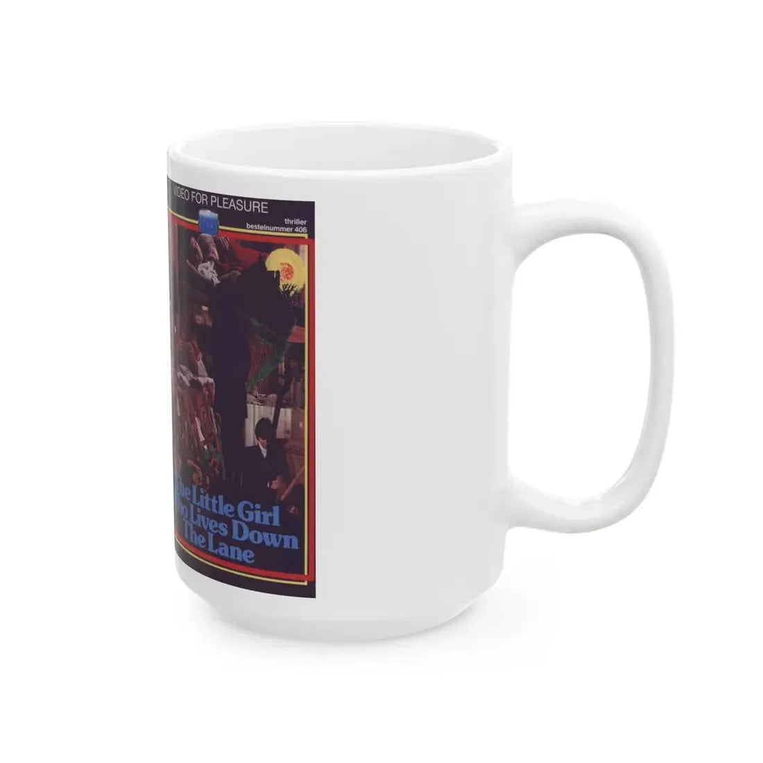 THE LITTLE GIRL WHO LIVES DOWN THE LANE (VHS COVER) - White Coffee Mug - Go Mug Yourself
