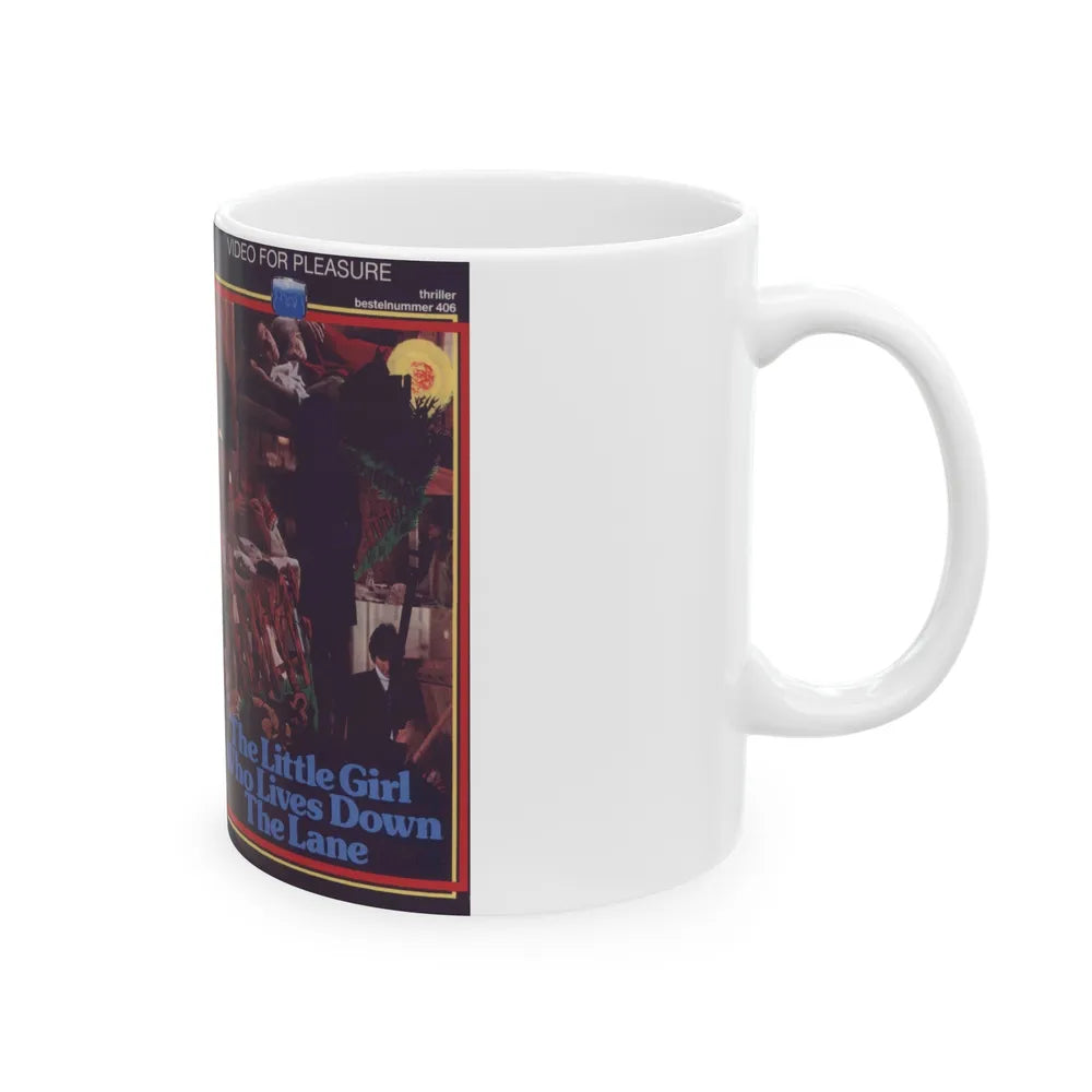 THE LITTLE GIRL WHO LIVES DOWN THE LANE (VHS COVER) - White Coffee Mug-Go Mug Yourself