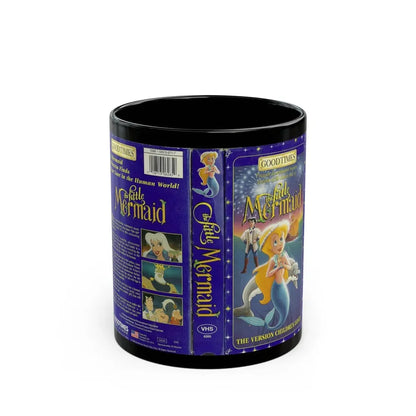 THE LITTLE MERMAID GOODTIMES VIDEO (VHS COVER) - Black Coffee Mug 11oz - Go Mug Yourself