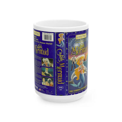 THE LITTLE MERMAID GOODTIMES VIDEO (VHS COVER) - White Coffee Mug-15oz-Go Mug Yourself