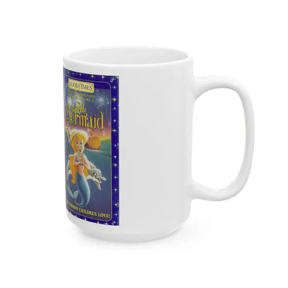 THE LITTLE MERMAID GOODTIMES VIDEO (VHS COVER) - White Coffee Mug - Go Mug Yourself