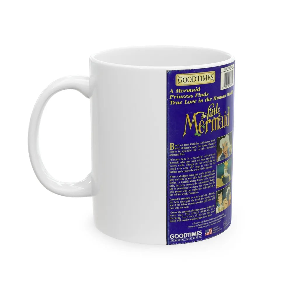 THE LITTLE MERMAID GOODTIMES VIDEO (VHS COVER) - White Coffee Mug-Go Mug Yourself