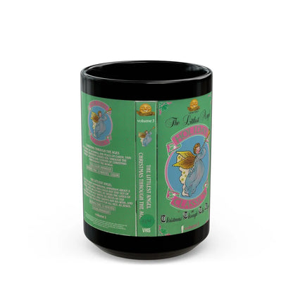 THE LITTLEST ANGEL CHRISTMAS THROUGH THE AGES (VHS COVER) - Black Coffee Mug-15oz-Go Mug Yourself