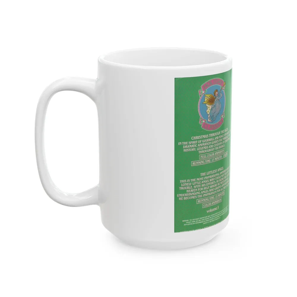 THE LITTLEST ANGEL CHRISTMAS THROUGH THE AGES (VHS COVER) - White Coffee Mug-Go Mug Yourself