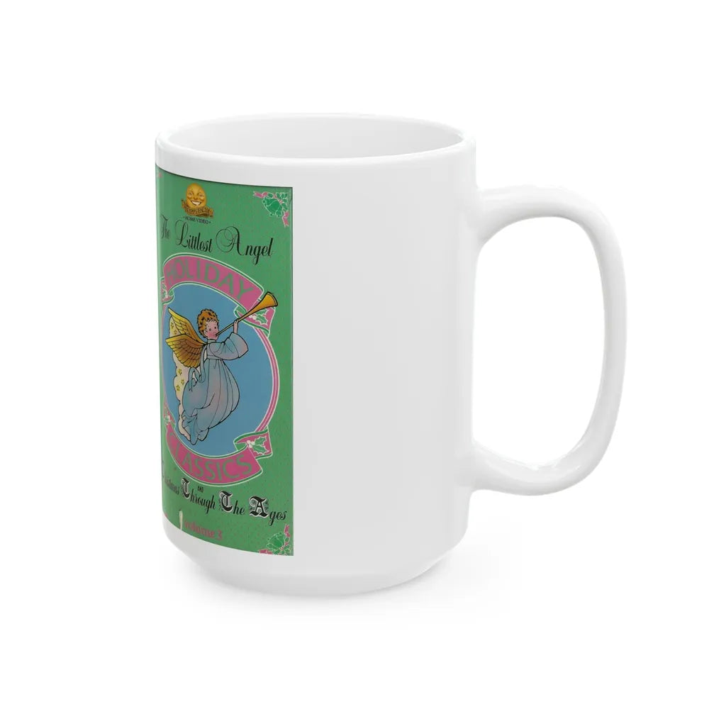 THE LITTLEST ANGEL CHRISTMAS THROUGH THE AGES (VHS COVER) - White Coffee Mug-Go Mug Yourself