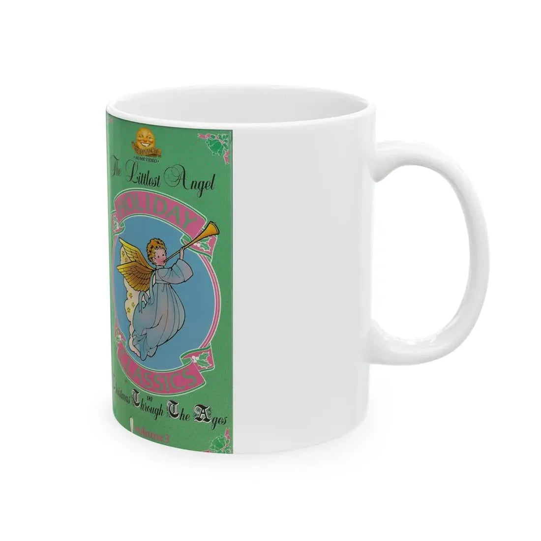 THE LITTLEST ANGEL CHRISTMAS THROUGH THE AGES (VHS COVER) - White Coffee Mug - Go Mug Yourself