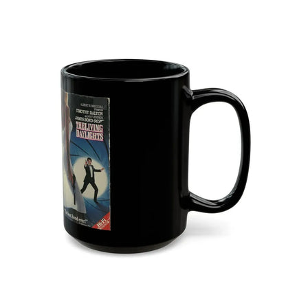 THE LIVING DAYLIGHTS JAMES BOND 007 (VHS COVER) - Black Coffee Mug - Go Mug Yourself