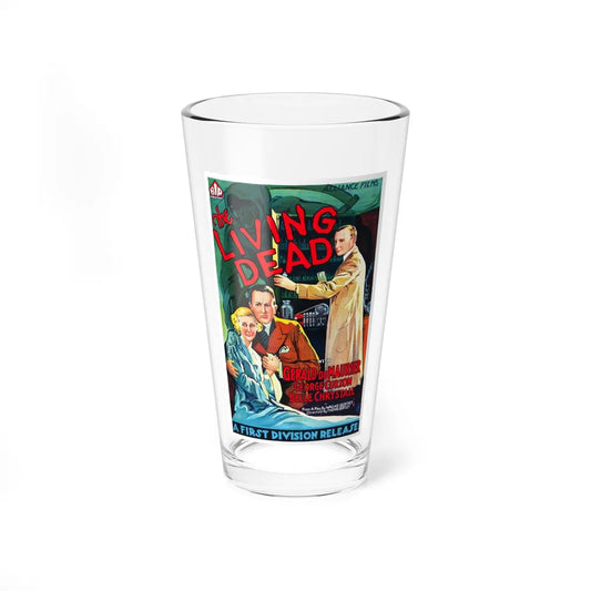 THE LIVING DEAD 1934 Movie Poster - Pint Glass 16oz-16oz-Go Mug Yourself