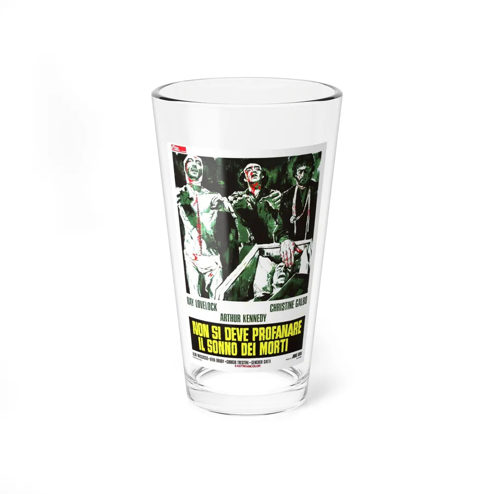 THE LIVING DEAD AT THE MANCHESTER MORGUE 1974 Movie Poster - Pint Glass 16oz-16oz-Go Mug Yourself