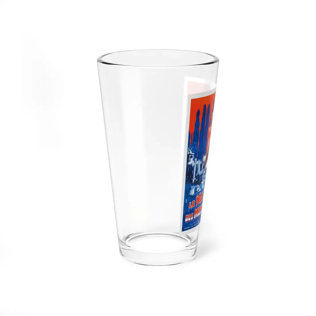 THE LIVING DEAD AT THE MANCHESTER MORGUE (FRENCH) 1974 Movie Poster - Pint Glass 16oz - Go Mug Yourself