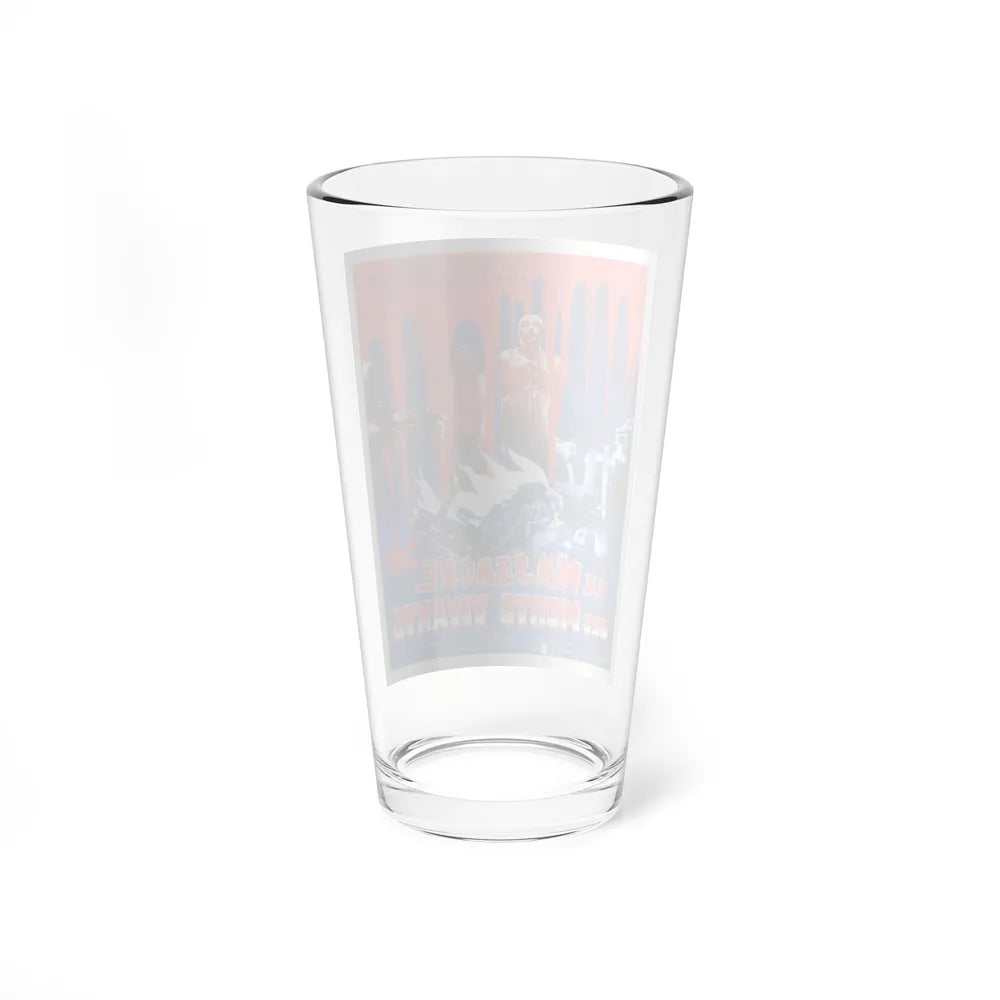 THE LIVING DEAD AT THE MANCHESTER MORGUE (FRENCH) 1974 Movie Poster - Pint Glass 16oz-Go Mug Yourself