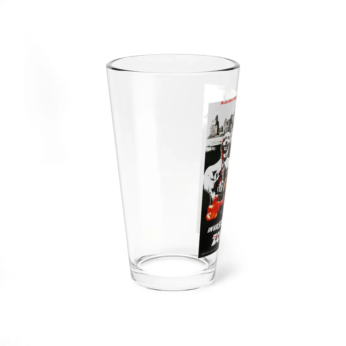 THE LIVING DEAD AT THE MANCHESTER MORGUE (GERMAN) 1974 Movie Poster - Pint Glass 16oz - Go Mug Yourself