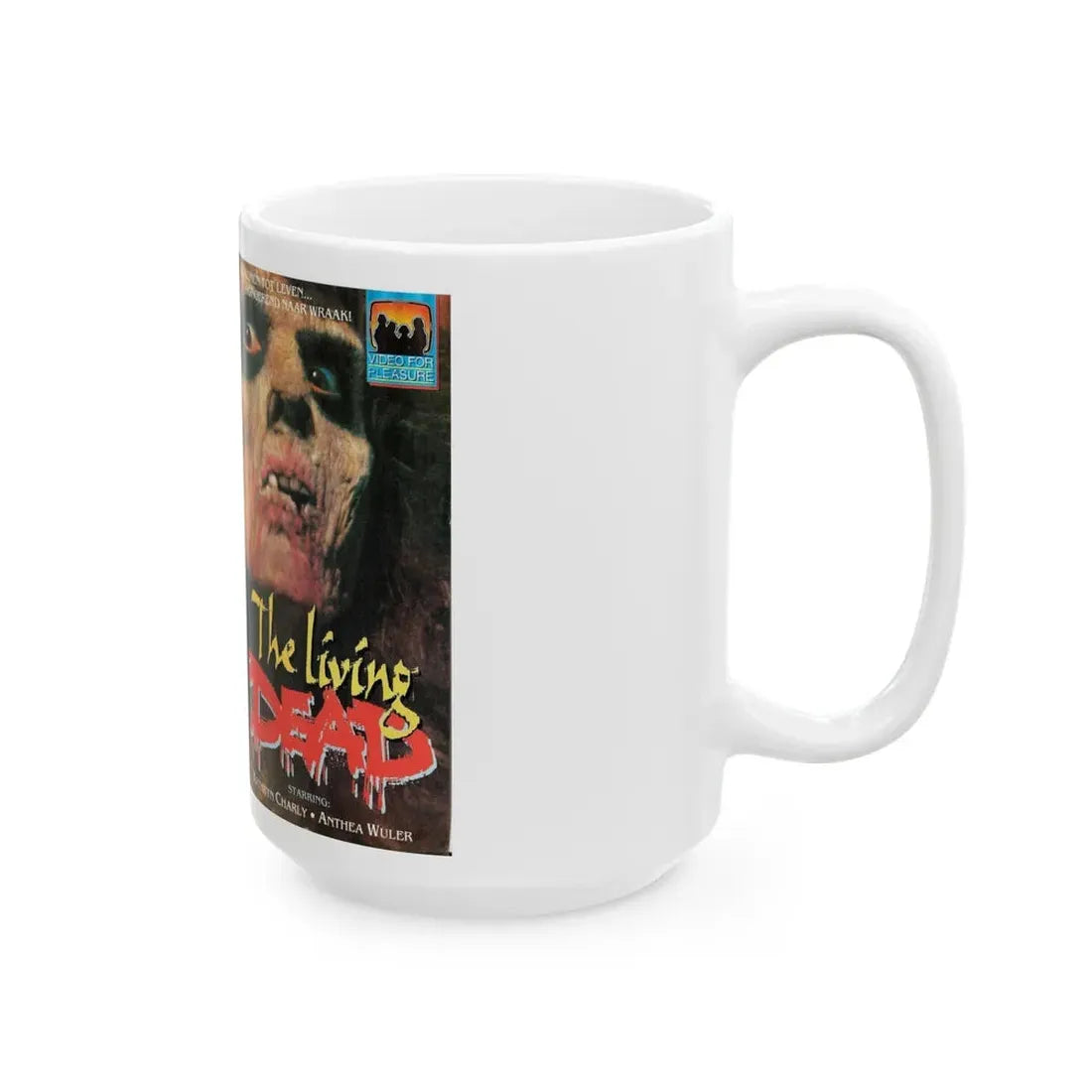 THE LIVING DEAD KATHRYN CHARLY (VHS COVER) - White Coffee Mug - Go Mug Yourself