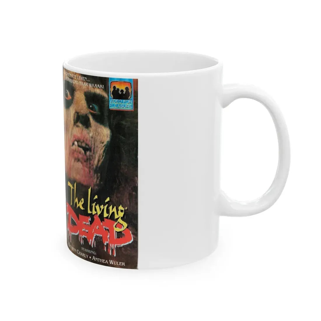 THE LIVING DEAD KATHRYN CHARLY (VHS COVER) - White Coffee Mug - Go Mug Yourself