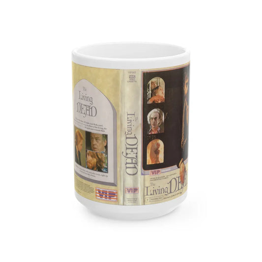 THE LIVING DEAD (VHS COVER) - White Coffee Mug-15oz-Go Mug Yourself