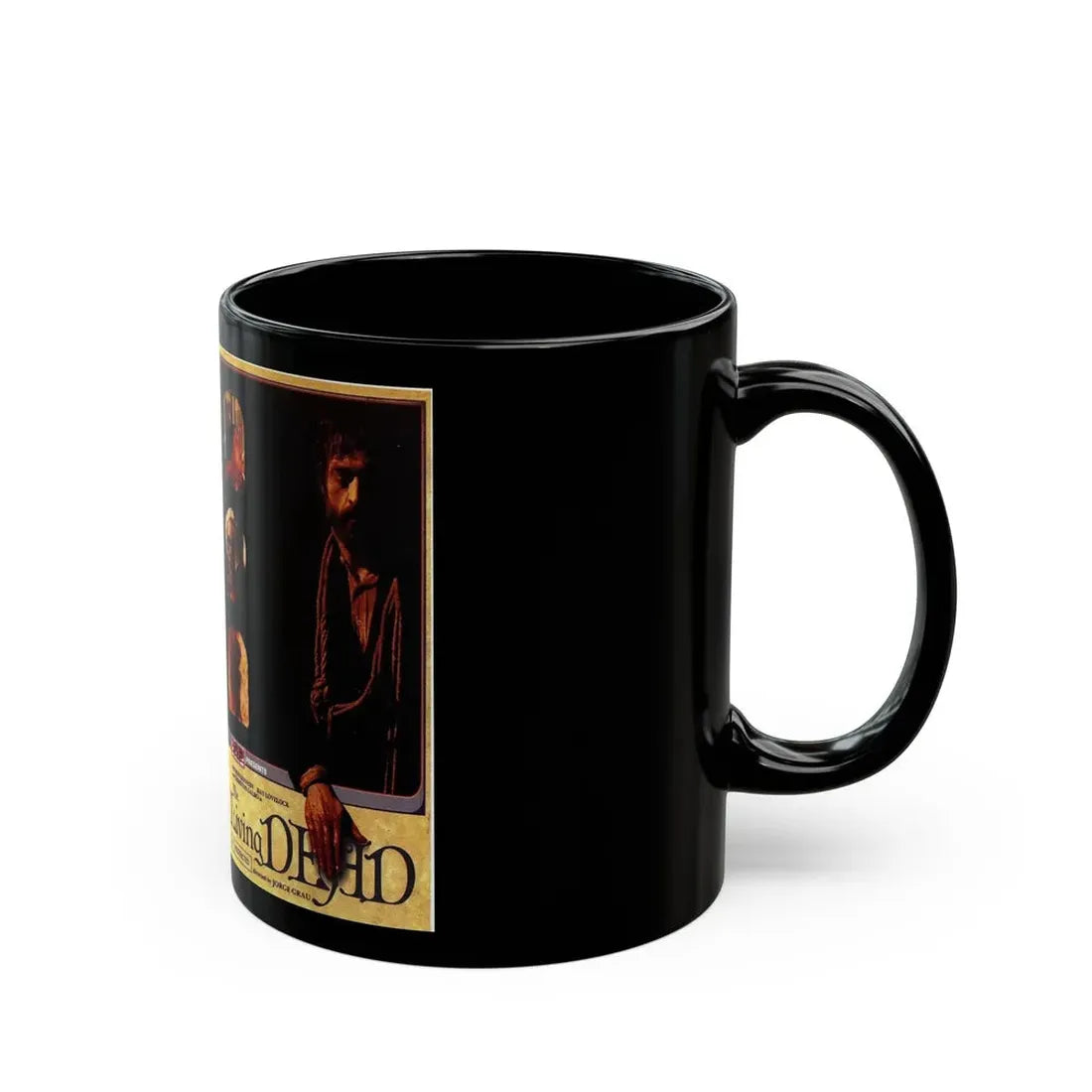 THE LIVING DEAD VIP (VHS COVER) - Black Coffee Mug - Go Mug Yourself