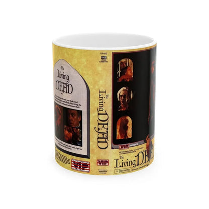 THE LIVING DEAD VIP (VHS COVER) - White Coffee Mug 11oz - Go Mug Yourself