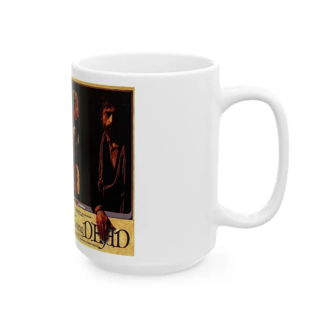 THE LIVING DEAD VIP (VHS COVER) - White Coffee Mug - Go Mug Yourself