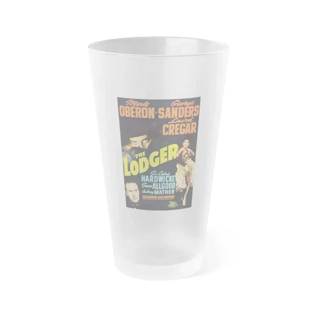 THE LODGER 1944 Movie Poster - Frosted Pint Glass 16oz 16oz Frosted - Go Mug Yourself