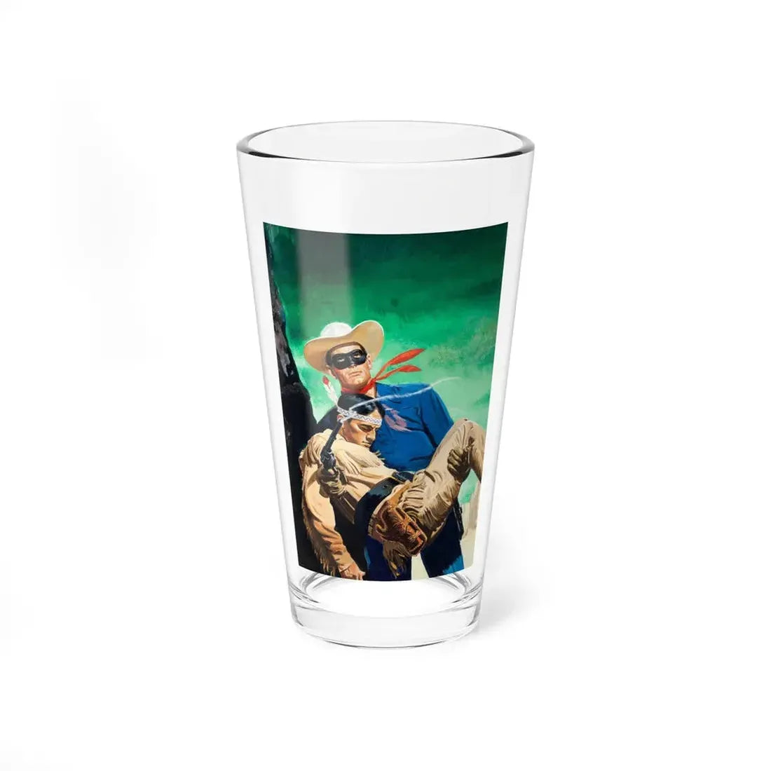 The Lone Ranger n. 75 Cover (Dell, 1954) - Pint Glass 16oz 16oz - Go Mug Yourself