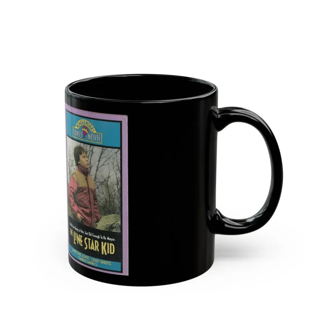 THE LONE STAR KID WONDERWORKS FAMILY MOVIE (VHS COVER) - Black Coffee Mug - Go Mug Yourself