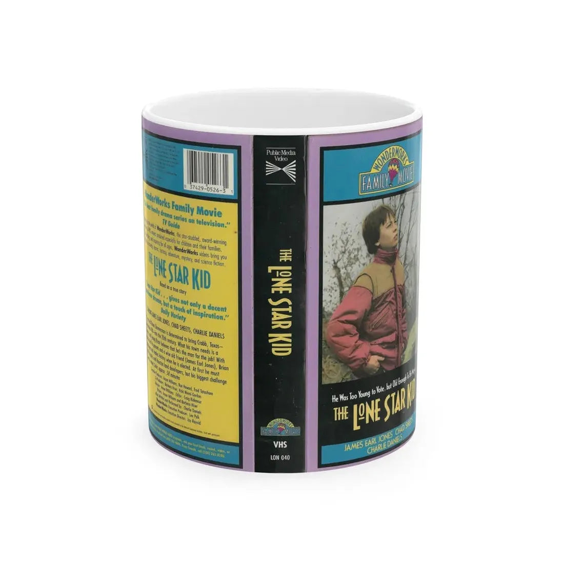 THE LONE STAR KID WONDERWORKS FAMILY MOVIE (VHS COVER) - White Coffee Mug 11oz - Go Mug Yourself