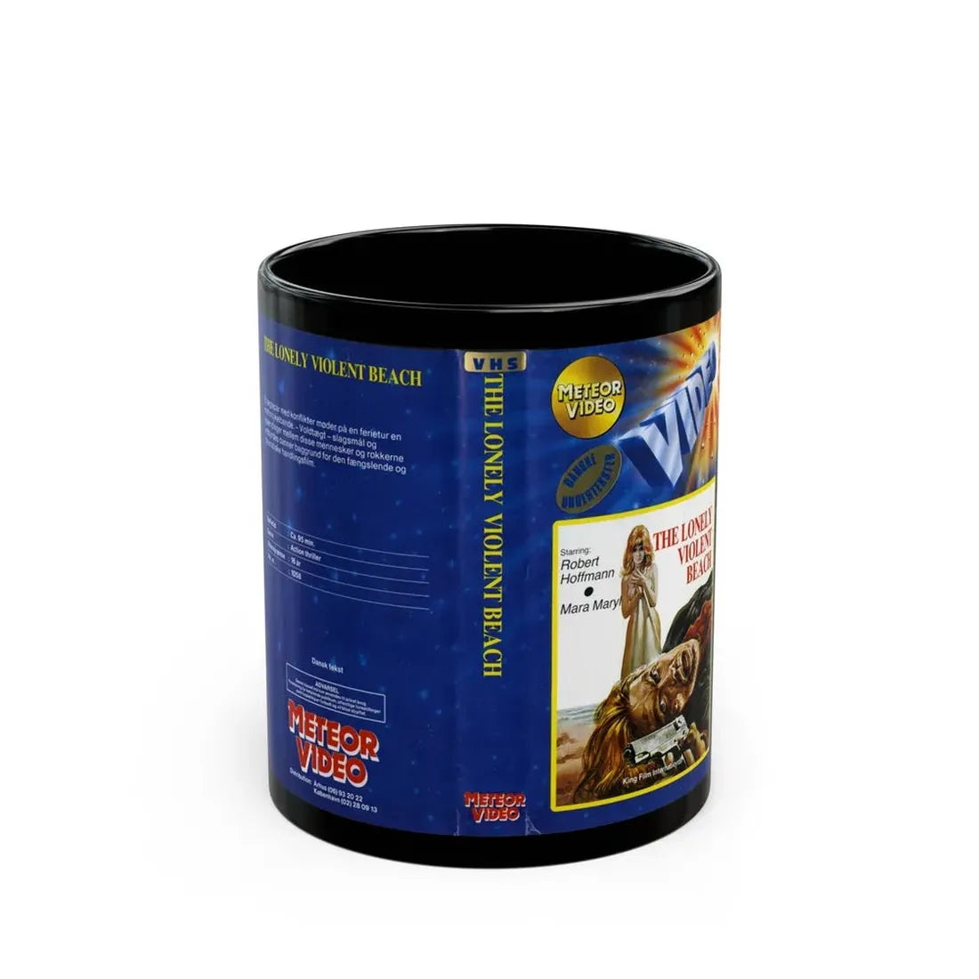 THE LONELY VIOLENT BEACH (VHS COVER) - Black Coffee Mug 11oz - Go Mug Yourself