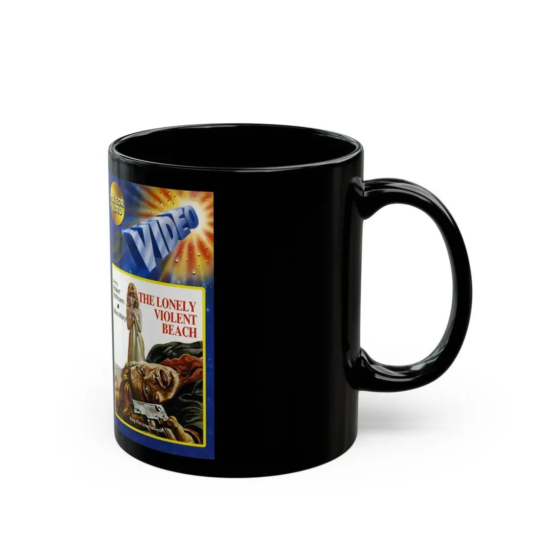 THE LONELY VIOLENT BEACH (VHS COVER) - Black Coffee Mug - Go Mug Yourself