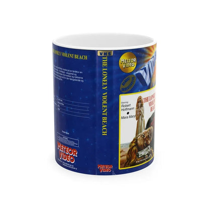 THE LONELY VIOLENT BEACH (VHS COVER) - White Coffee Mug 11oz - Go Mug Yourself