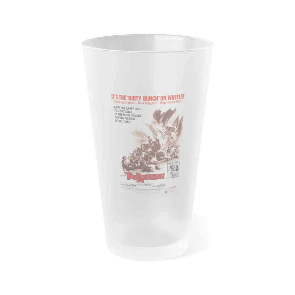 THE LOSERS 1970 Movie Poster - Frosted Pint Glass 16oz-16oz-Frosted-Go Mug Yourself