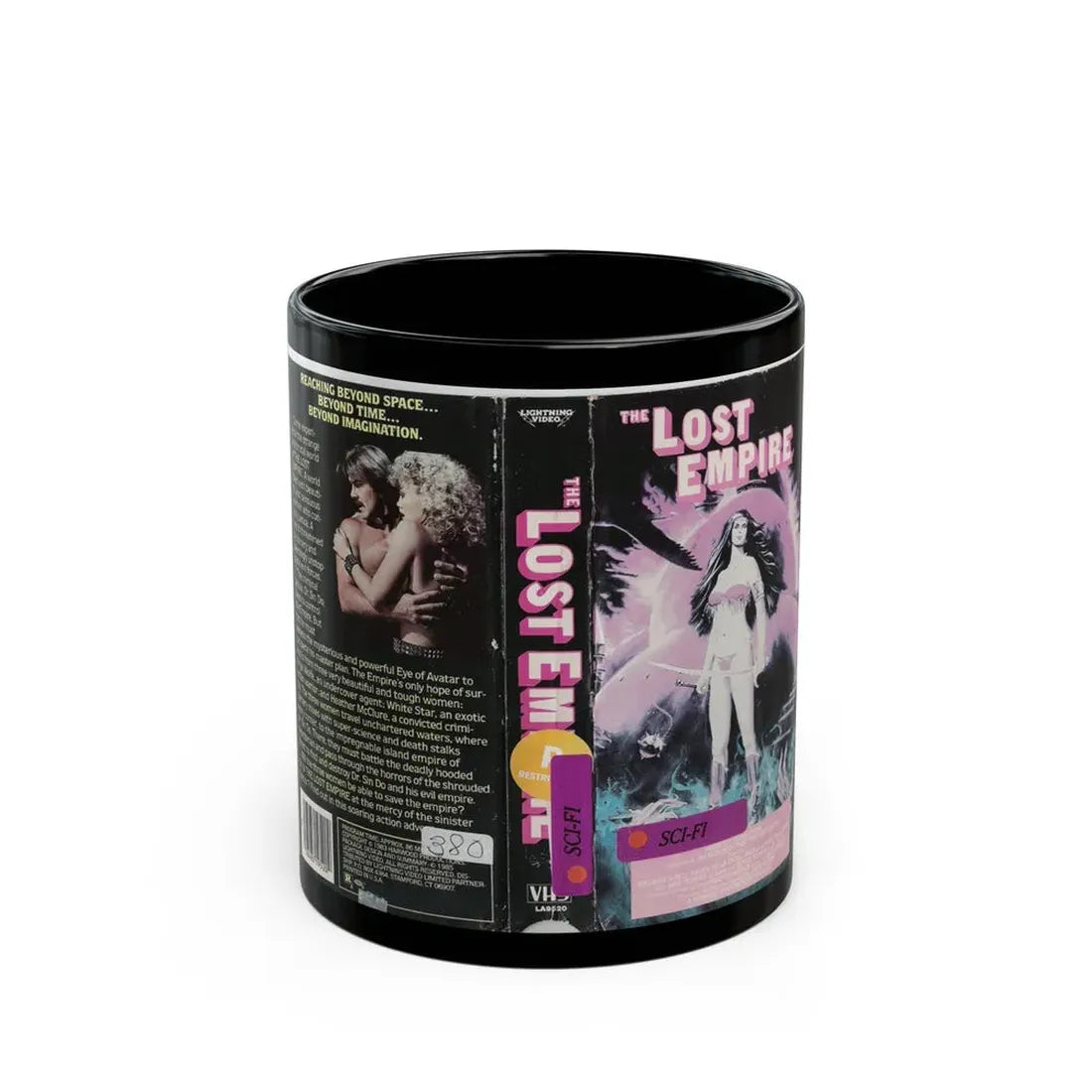 THE LOST EMPIRE (VHS COVER) - Black Coffee Mug 11oz - Go Mug Yourself