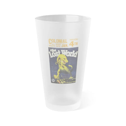 THE LOST WORLD 1960 Movie Poster - Frosted Pint Glass 16oz-16oz-Frosted-Go Mug Yourself