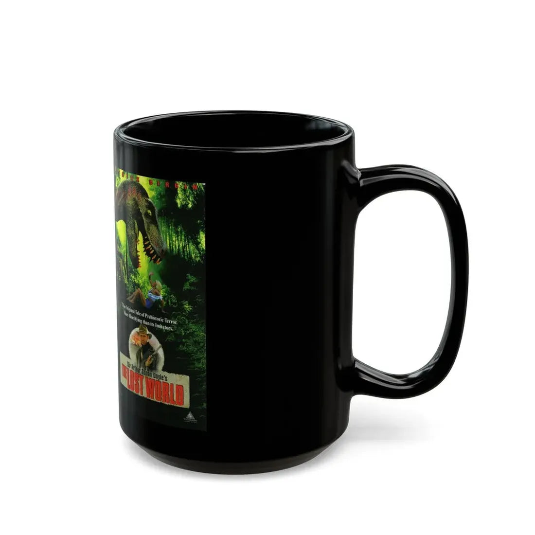 THE LOST WORLD (VHS COVER) - Black Coffee Mug - Go Mug Yourself
