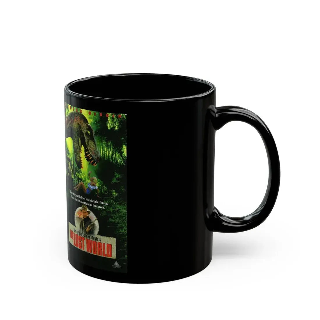 THE LOST WORLD (VHS COVER) - Black Coffee Mug - Go Mug Yourself