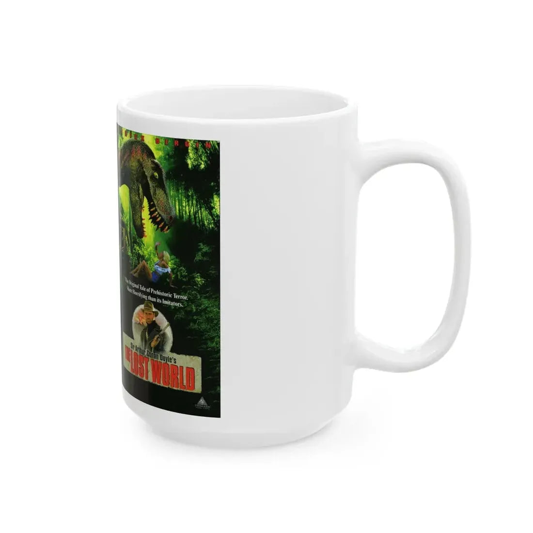 THE LOST WORLD (VHS COVER) - White Coffee Mug - Go Mug Yourself