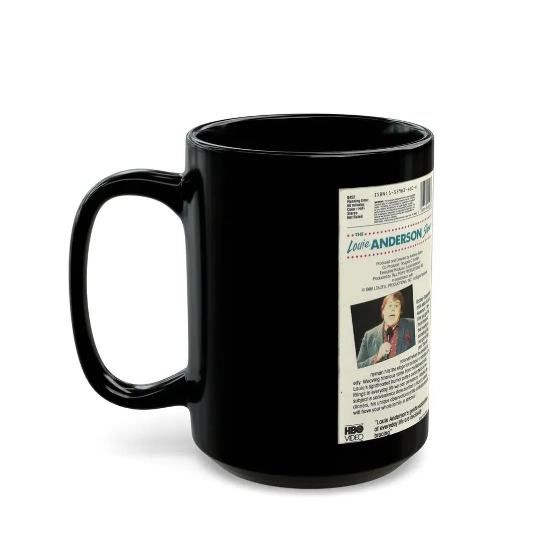 THE LOUIE ANDERSON SHOW (VHS COVER) - Black Coffee Mug - Go Mug Yourself