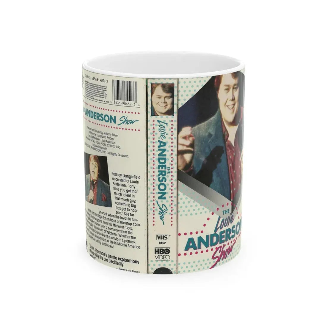THE LOUIE ANDERSON SHOW (VHS COVER) - White Coffee Mug 11oz - Go Mug Yourself