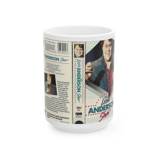 THE LOUIE ANDERSON SHOW (VHS COVER) - White Coffee Mug-15oz-Go Mug Yourself